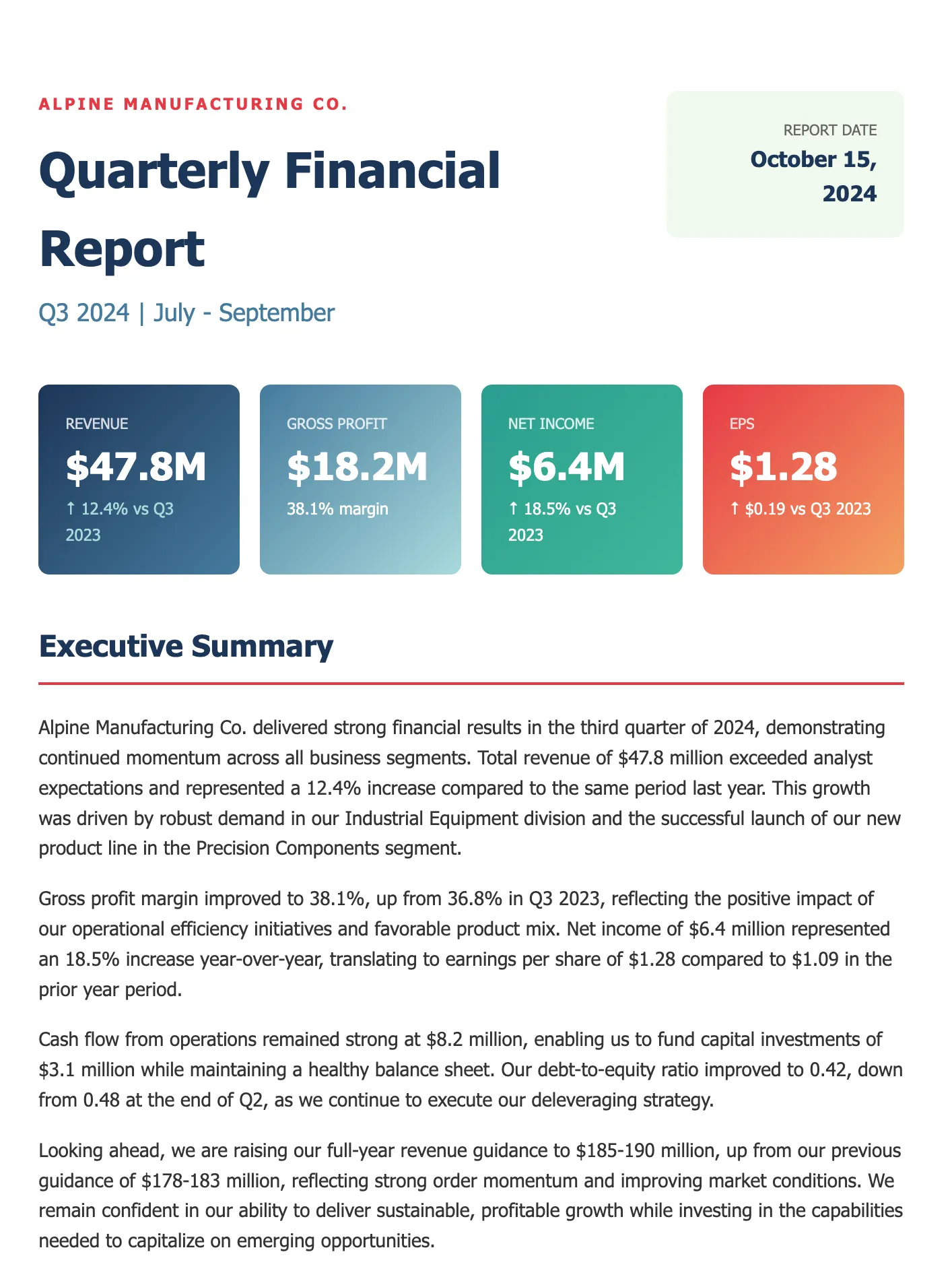 Financial Report
