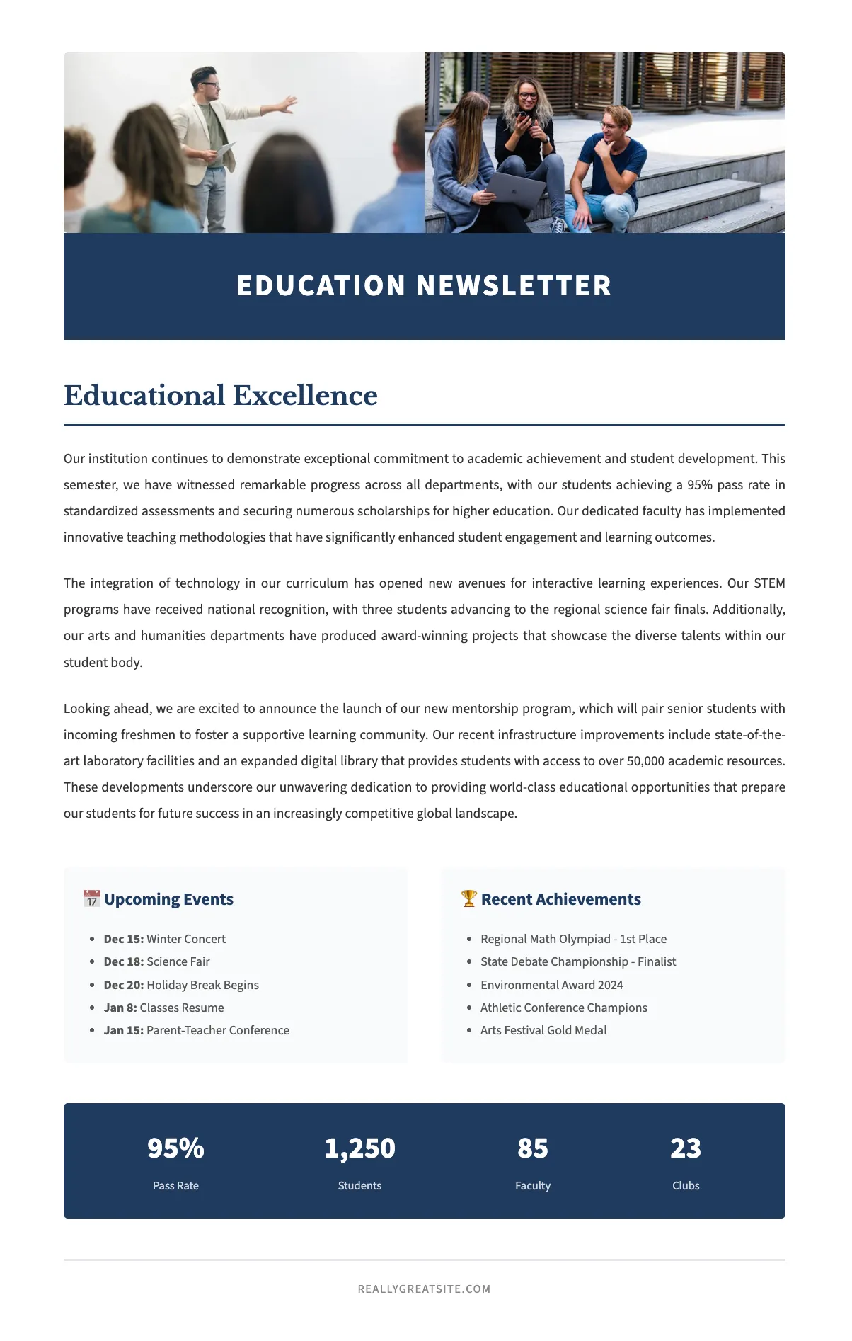 Education Newsletter