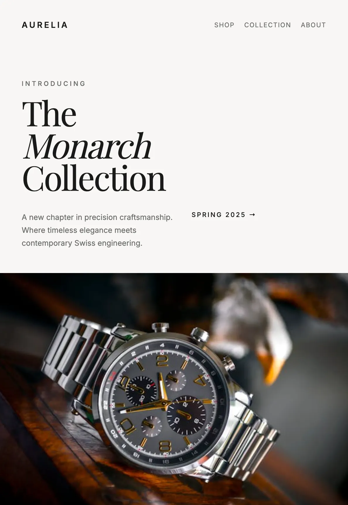 Luxury product launch