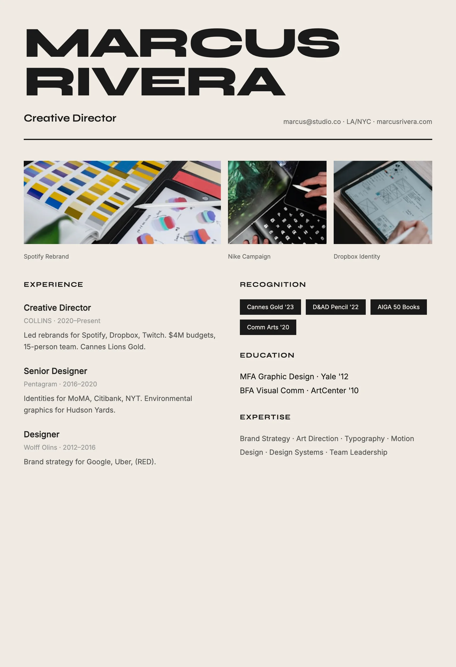 Creative Director Portfolio