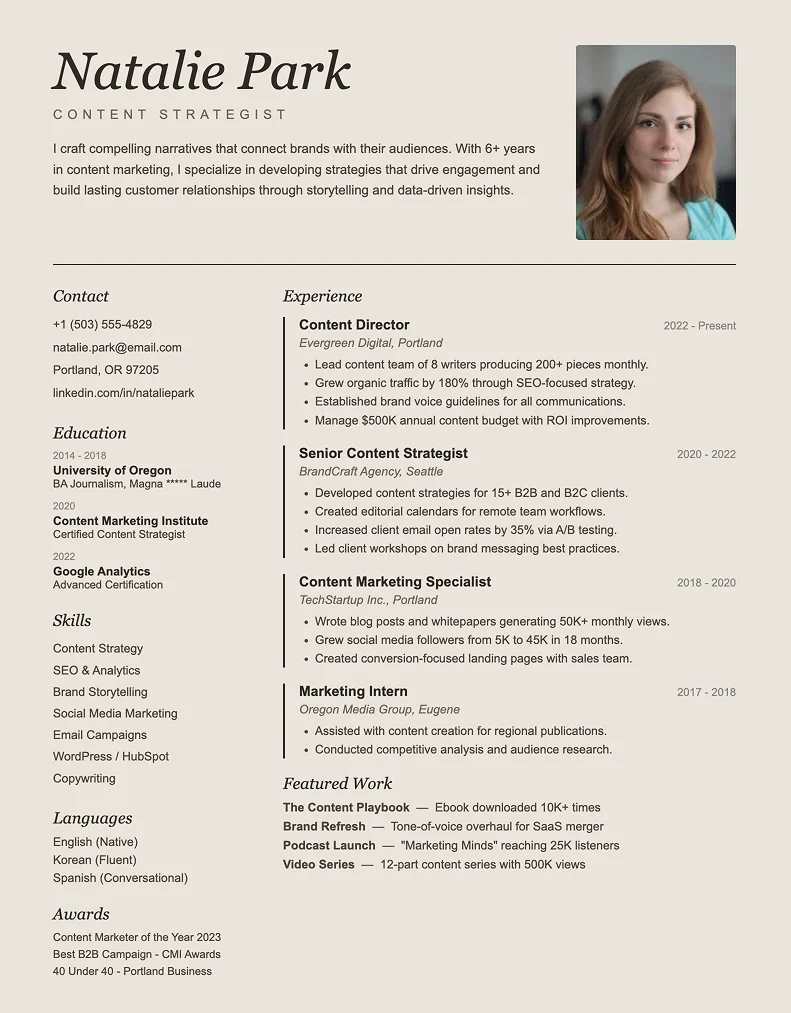 Creative Resume