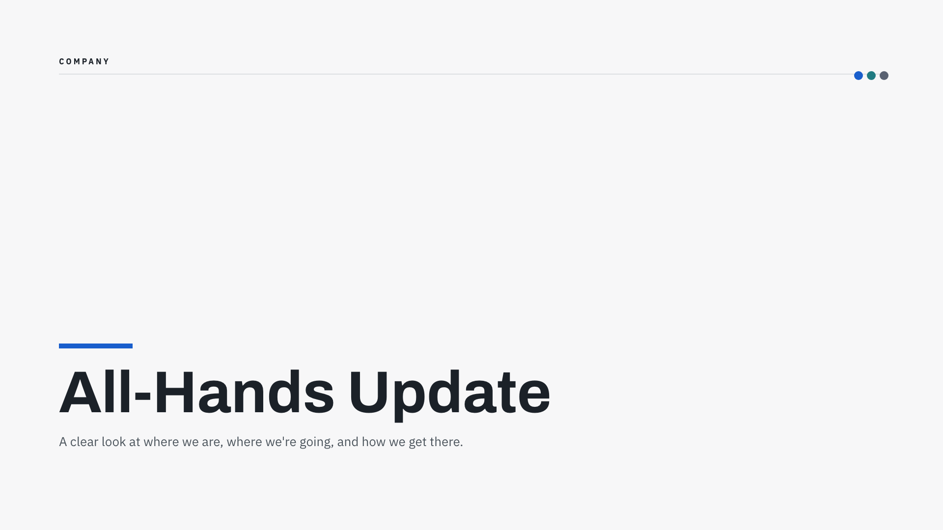 All-Hands Update
